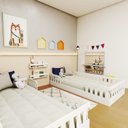 Ver imagem 5 de Conjunto com 2 Camas Infantil Montessoriana Solteiro Cori Yescasa Branco