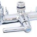 Ver imagem 4 de 2162 C80 Torneira Gourmet Bica Móvel Para Parede de Cozinha Com Tubo Flexível Preto Arejador Cônico