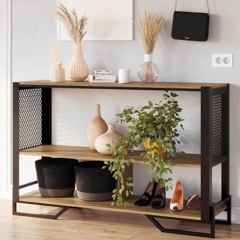 Aparador Industrial Sala de Estar 134cm Telado Rebu Mel Z54 - Mpozenato