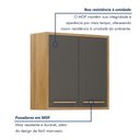 Ver imagem 4 de Armário Aéreo para Cozinha 2 Portas 80cm Torino Valdemóveis