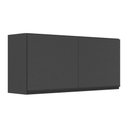Ver imagem 1 de Armário Aéreo Cozinha 120 cm 2 Portas Veneza Multimóveis MP3682.895 Preto