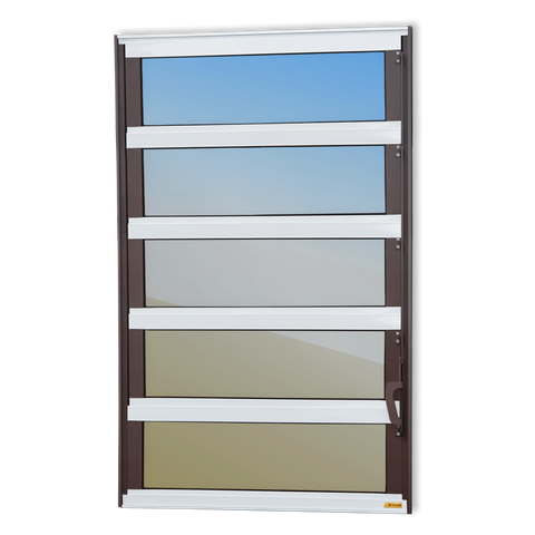 Basculante Alumínio 100 x 120 Elite V.Refl.Mix Corten Brimak