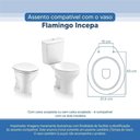 Ver imagem 4 de Tampa Vaso Sanitário Poliester Acrilico Flamingo Branco para Bacia Incepa