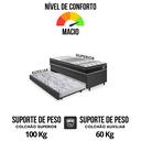 Ver imagem 7 de Bicama Box Baú Courino Linho Preto 88x188 com Colchão Gransleep Molas Verticoil Ecoflex