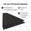 Ver imagem 4 de Kit 18 Placas Painel Ripado Pvc 3d 20x300cm Decorativo
