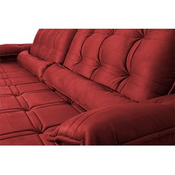 Sofá Retrátil Reclinável 300cm Ascari Suede Velut com molas Ensacadas - King House - 7
