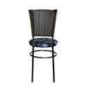 Ver imagem 3 de 6 Cadeiras para Mesa Preta Hawai Marrom Assento Floral:floral Preto
