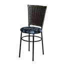 Ver imagem 2 de 6 Cadeiras para Mesa Preta Hawai Marrom Assento Floral:floral Preto