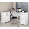 Mesa de Escritório em L 2 Gavetas 3 Portas Office Nt 2005  - 6