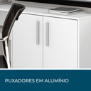 Ver imagem 5 de Escrivaninha Mesa Escritório em L Office Nt 2005 2 Gavetas 3 Portas 157cm Branco New