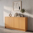Ver imagem 1 de Buffet Aparador 4 Portas com Fecho Toque e Amortecedor 100% MDF 180cm 2026 Marrom