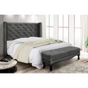 Ver imagem 3 de Cabeceira Cama Box Queen 160cm e Recamier Vicenza Suede Cinza S04 - D'Rossi