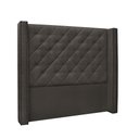 Ver imagem 1 de Cabeceira Cama Box Queen 160cm e Recamier Vicenza Suede Cinza S04 - D'Rossi
