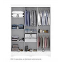 Ver imagem 7 de Guarda-Roupa Casal 3 Portas 2 Gavetas Atenas Yescasa