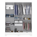 Ver imagem 7 de Guarda-Roupa Casal 3 Portas 2 Gavetas Atenas Yescasa