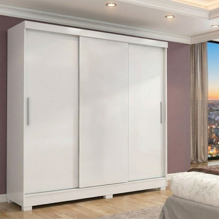 Guarda-Roupa Casal 3 Portas 2 Gavetas Atenas Yescasa | MadeiraMadeira