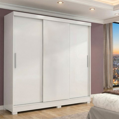 Guarda-Roupa Casal 3 Portas 2 Gavetas Atenas Yescasa