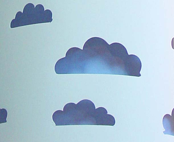 LUSTRE INFANTIL NUVENS RECORTE BRANCO 30X16 - 2