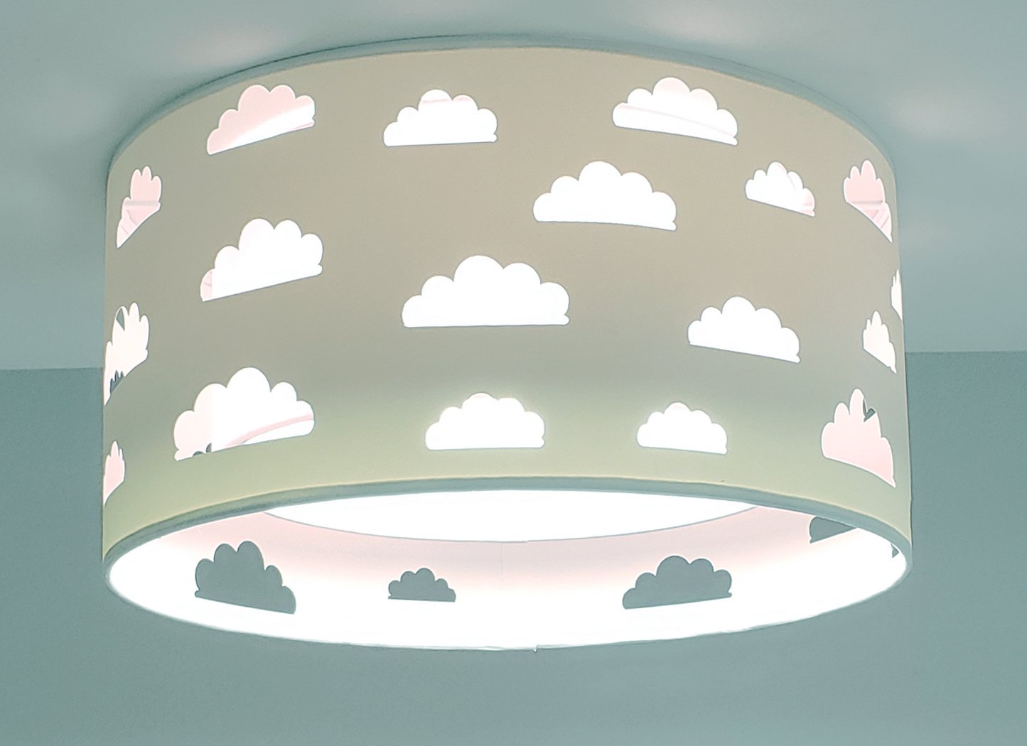 LUSTRE INFANTIL NUVENS RECORTE BRANCO 30X16 - 3