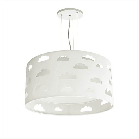 LUSTRE INFANTIL NUVENS RECORTE BRANCO 30X16