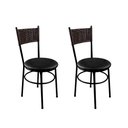 Ver imagem 1 de 2 Cadeiras Pretas para Cozinha Viena Marrom:Preto
