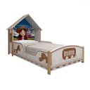 Ver imagem 1 de Cama Infantil Boiadeira Casinha 100% Mdf Branco - Gelius
