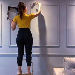 Rodameio Boiserie Eva Autocolante 3,8cm Rm61 2 Metros Meurodapé - 5