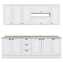 Ver imagem 1 de Cozinha Modulada 10 Pecas 240 Cm Ce792 Americana Henn Branco Calcare
