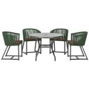 Ver imagem 1 de Mesa com 4 Cadeiras e Noronha Estofado 9 Trama Original Verde