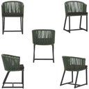 Ver imagem 5 de Mesa com 4 Cadeiras e Noronha Estofado 9 Trama Original Verde
