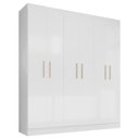 Ver imagem 1 de Guarda Roupa Casal Ipê 6 Portas Branco Fosco - Kits Paraná