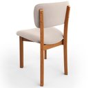 Ver imagem 2 de Kit 04 Cadeiras para Sala de Jantar Cozinha Living Estofada Dara L02 Suede Bege - Lyam Decor