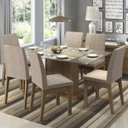 Ver imagem 1 de Conjunto Sala de Jantar com Mesa Tampo de Vidro e 6 Cadeiras Melissa Madesa