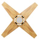 Ver imagem 4 de Ventilador de Teto Natuvent Callis Led 4 Pás Madeira Teca 6500k Branco Frio, Luz Branca 127v