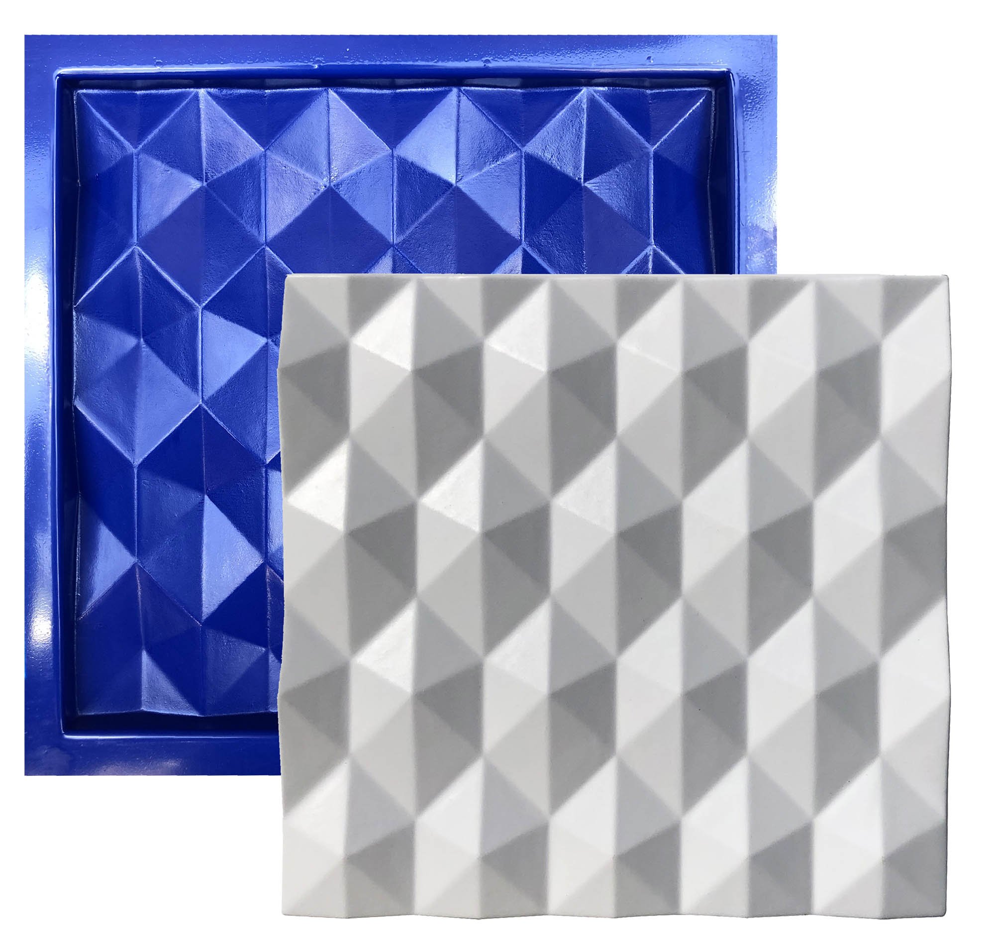 Conjunto 10 Formas 3d Gesso E Cimento Abs Azul 1mm Lindíssimo - 11
