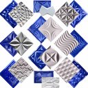 Ver imagem 1 de Conjunto 10 Formas 3d Gesso E Cimento Abs Azul 1mm Lindíssimo
