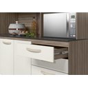 Ver imagem 6 de Kit Cozinha Fit 180 8 Portas Carvalho Nature/Off White Cristal - Nicioli