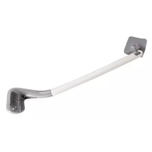 Escova Limpa Vaso Sanitário de Silicone com Cabide Gancho Auto Adesivo