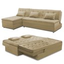 Ver imagem 5 de Sofá Cama King 5 Lugares 2,70m Amélia Suede