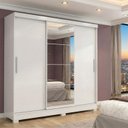 Ver imagem 1 de Guarda-Roupa Casal com Espelho 3 Portas 2 Gavetas Atenas Yescasa