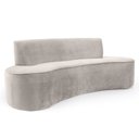 Ver imagem 1 de Sofá 4 Lugares Porto D07 230cm para Sala Living Veludo Creme - D’Rossi
