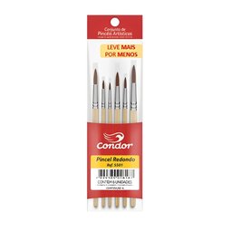 Kit Pincel Redondo Condor 5501 - 06 Unidades - 3