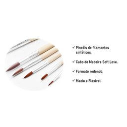 Kit Pincel Redondo Condor 5501 - 06 Unidades - 2
