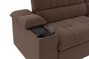 Ver imagem 2 de Sofá Stylus 2,10m Retrátil e Reclinável com Porta Copos e Cooler Suede Marrom - Xflex Sofás