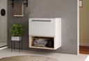 Ver imagem 1 de Gabinete para Banheiro Gales 60cm Branco/faia Móveis Bosi