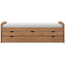 Ver imagem 3 de Bicama Solteiro 3 Gavetas em Madeira Maciça Ulli