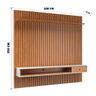 Painel Ripado Suspenso Tv de até 60 Polegadas 2,50 X 1,60 Cm Premium Quarto e Sala Cor Nature - 7