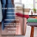 Ver imagem 2 de Jogo Toalha de Banho Monari 4 Peças Appel Azul Infinity