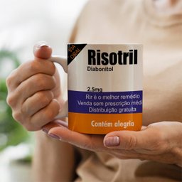 Caneca Risotril rir e o melhor remedio - 2