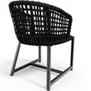 Ver imagem 7 de Cadeira Decorativa Para Área Gourmet Cozinha Varanda Corda Náutica Belize D04 Preto - Lyam Decor